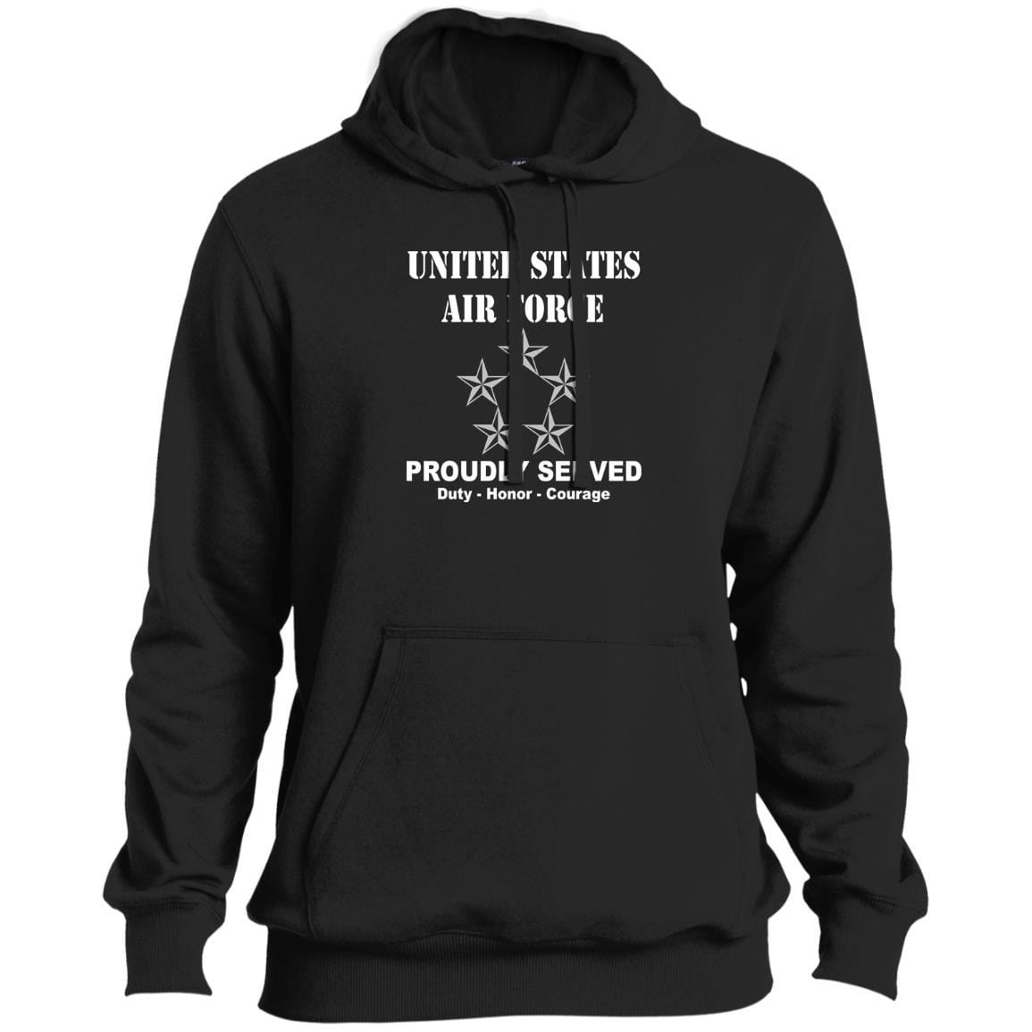 US Air Force O-10 General of the Air Force GAF O10 General Officer Ranks T shirt Sport-Tek Tall Pullover Hoodie -, Military Shirt