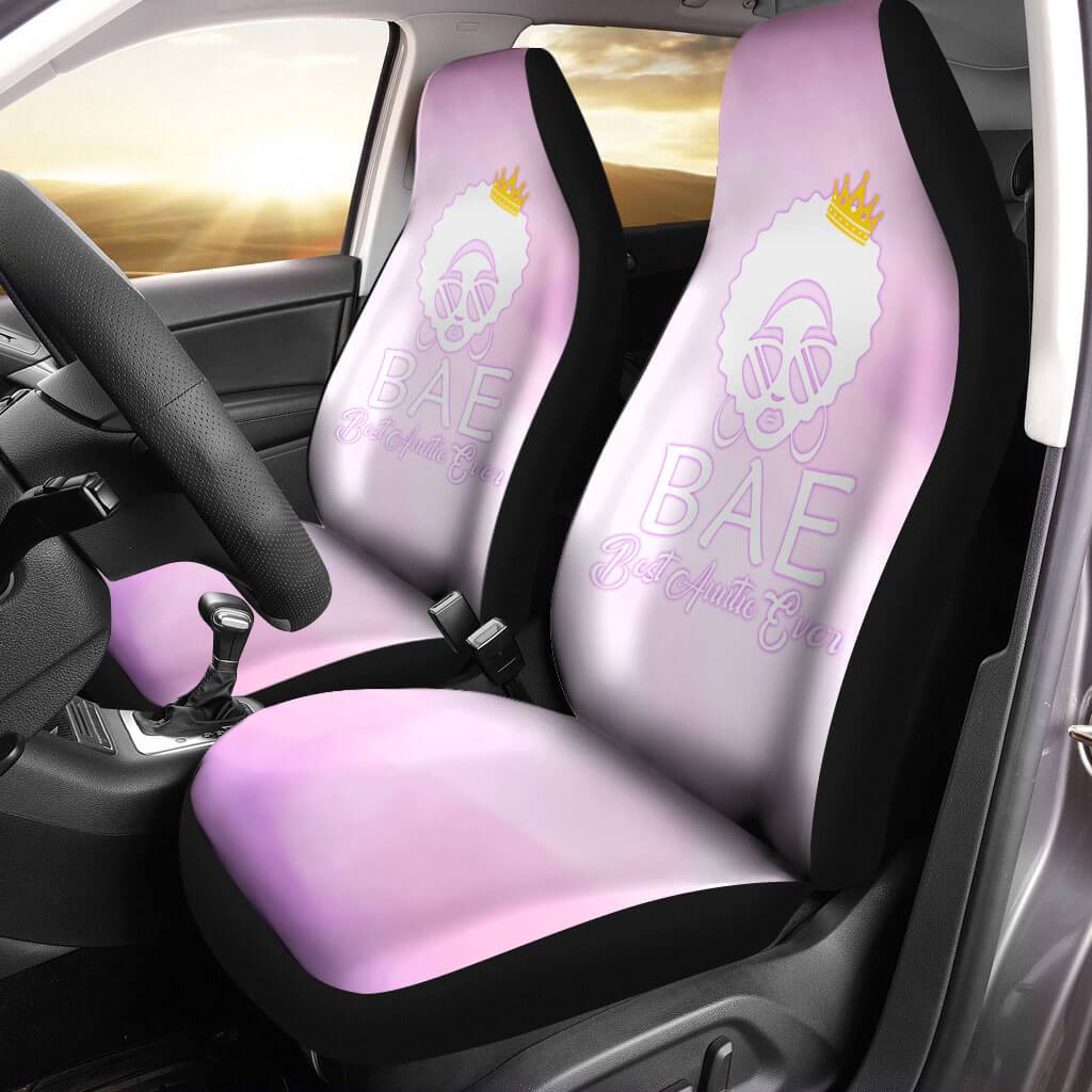 Melanin Automotive Seat Covers Bae Best Auntie Ever Back Seat Covers