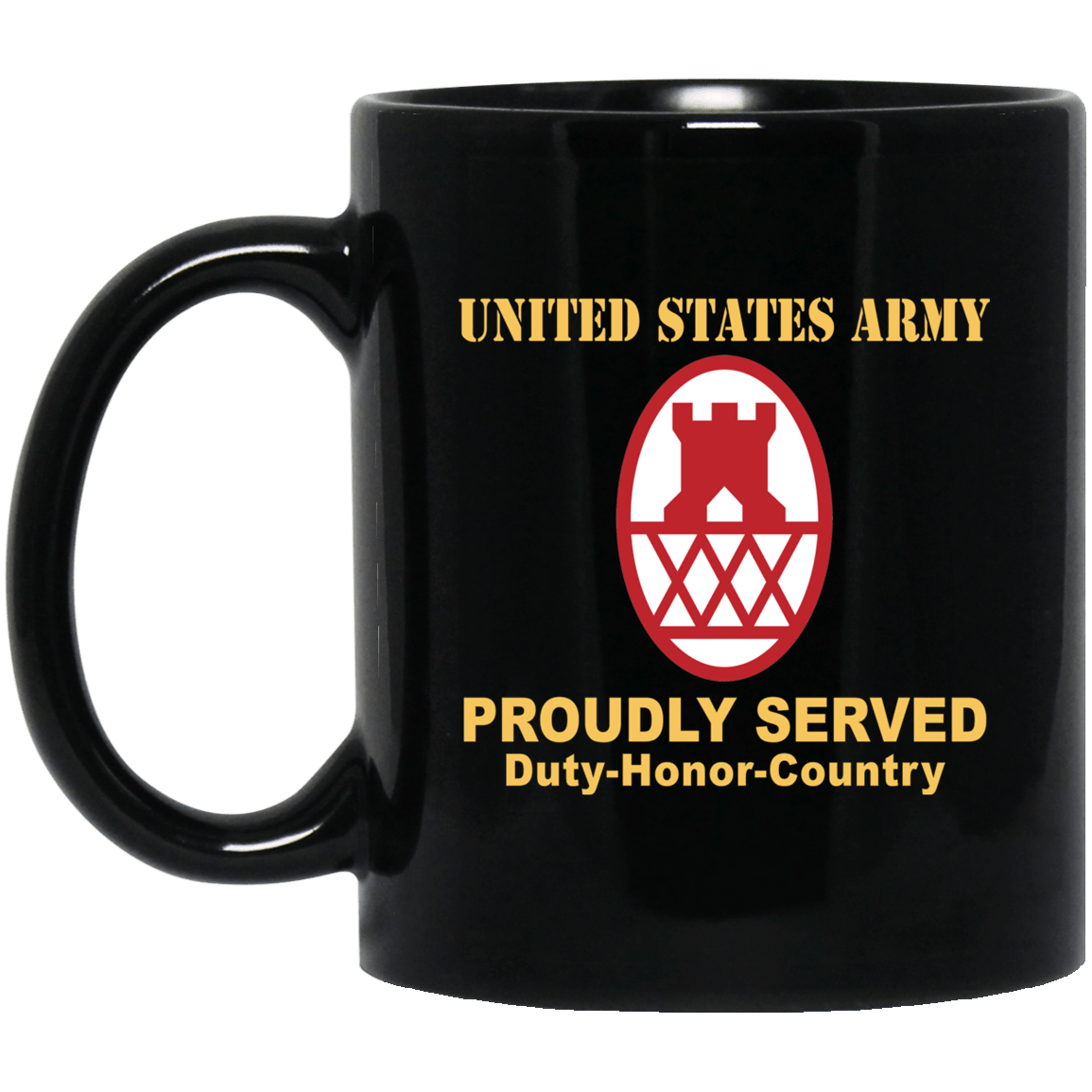 US ARMY 130TH MANEUVER ENHANCEMENT BRIGADE- 11 oz – 15 oz Black Mug