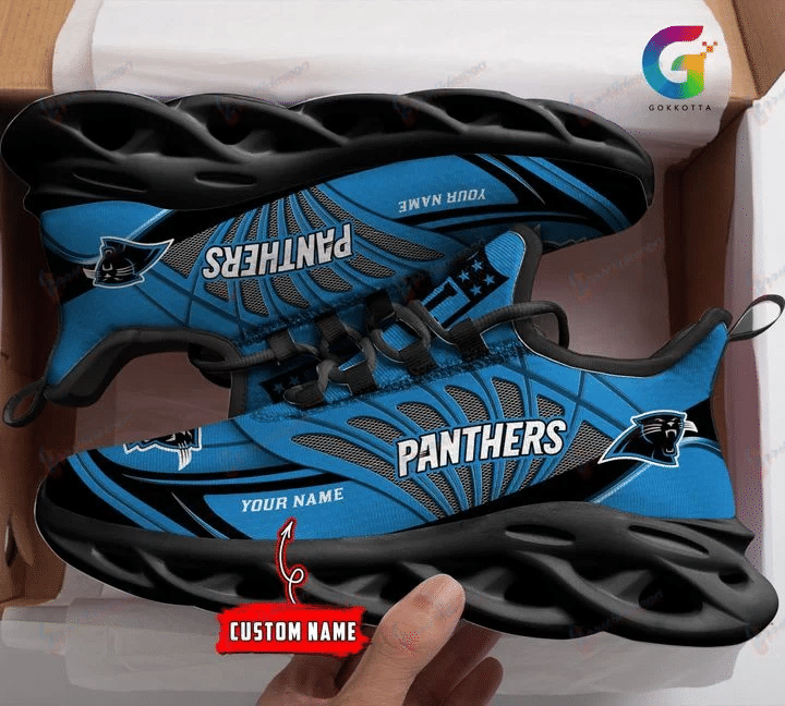 Carolina Panthers Yezy Running Sneakers 721