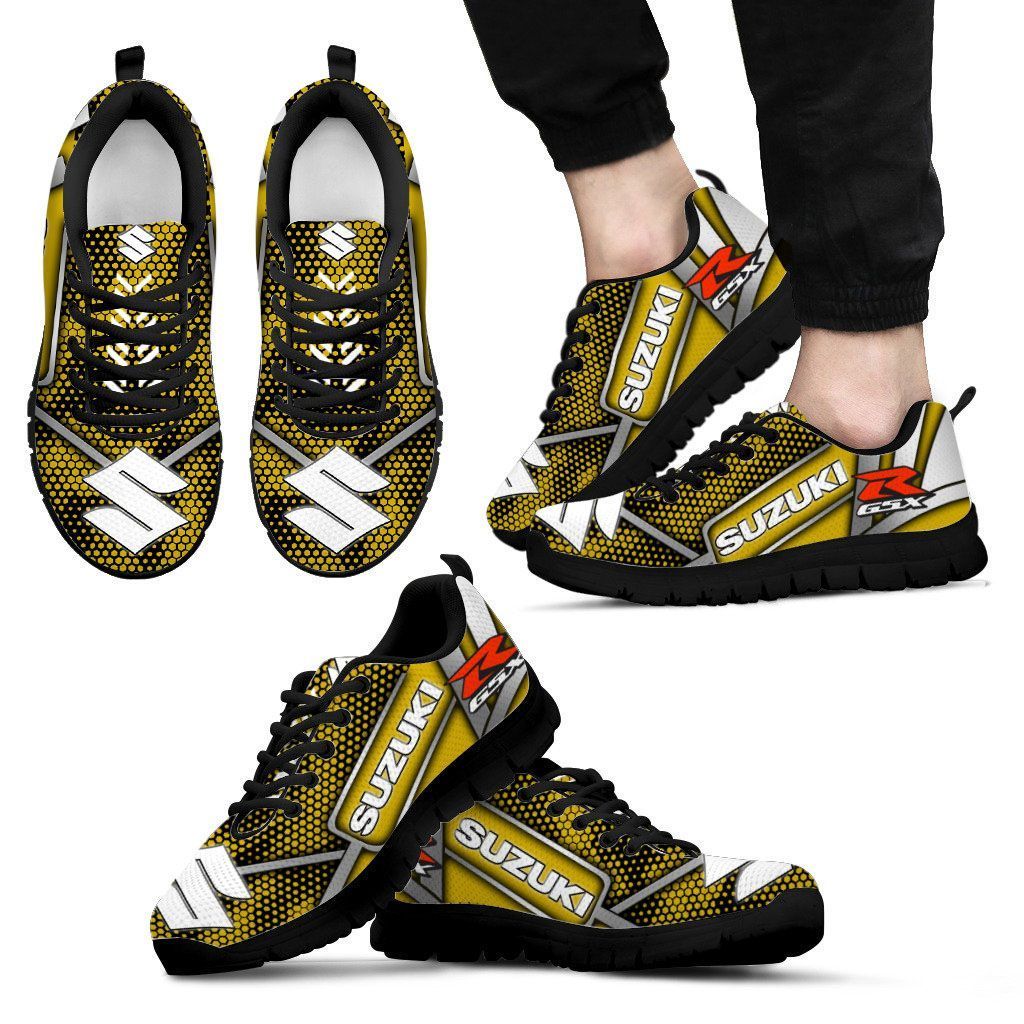 3D Printed Suzuki Gsx An-Ht Sneakers For Men & Women Ver1 (Yellow ...