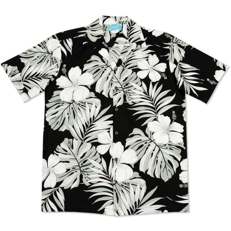 Waikiki Black Hawaii Cotton Shirt Ha13266