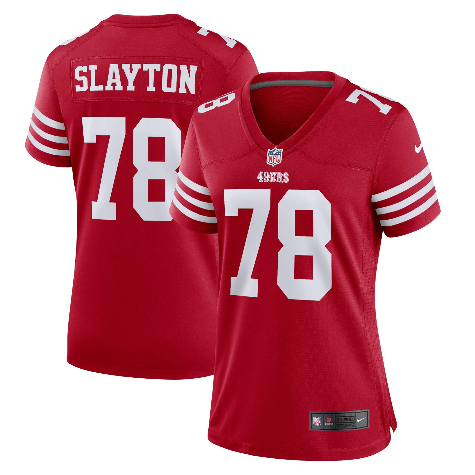 Chris Slayton San Francisco 49ers Womens Game Jersey – Scarlet NFL