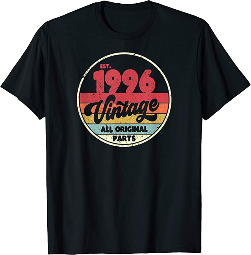 1996 Vintage Shirt, Birthday Gift Tee. Retro Style T-Shirt