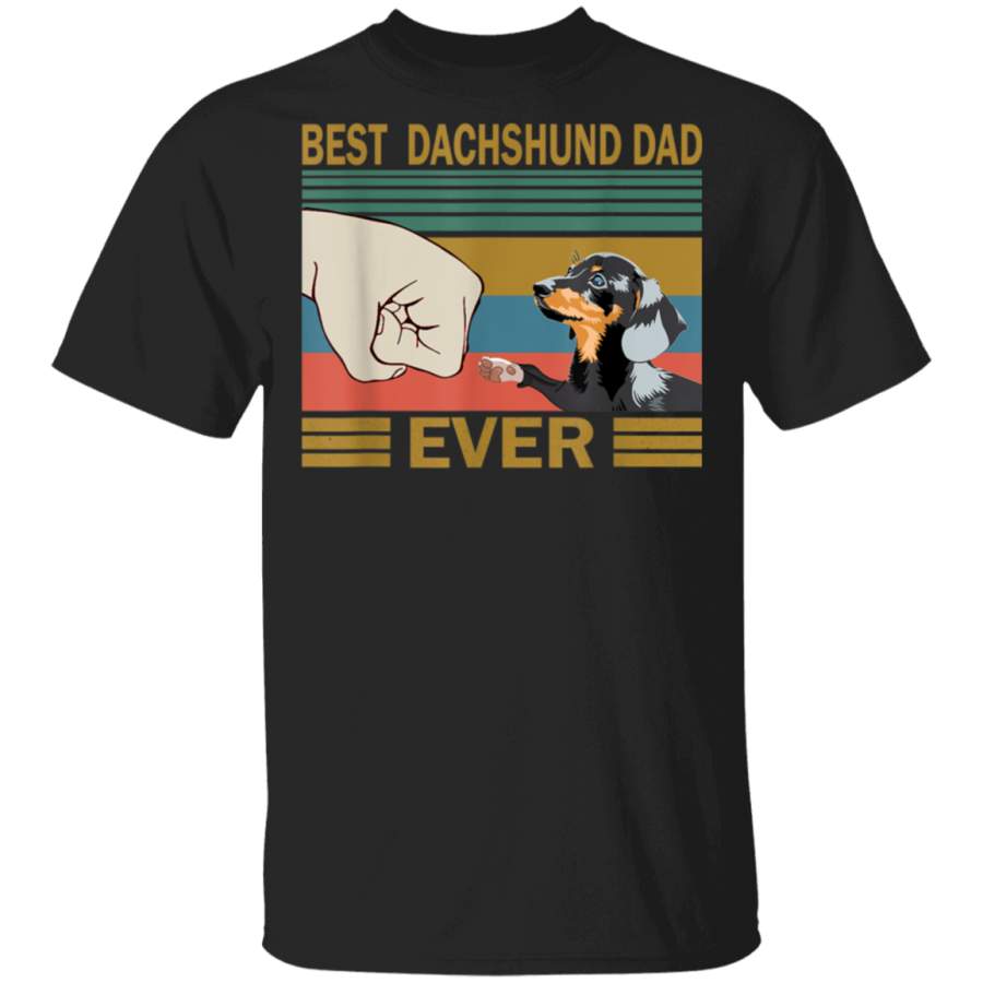 Best Dachshund Dad Ever Weenie Doxie Weiner Father Gifts Men TShirt