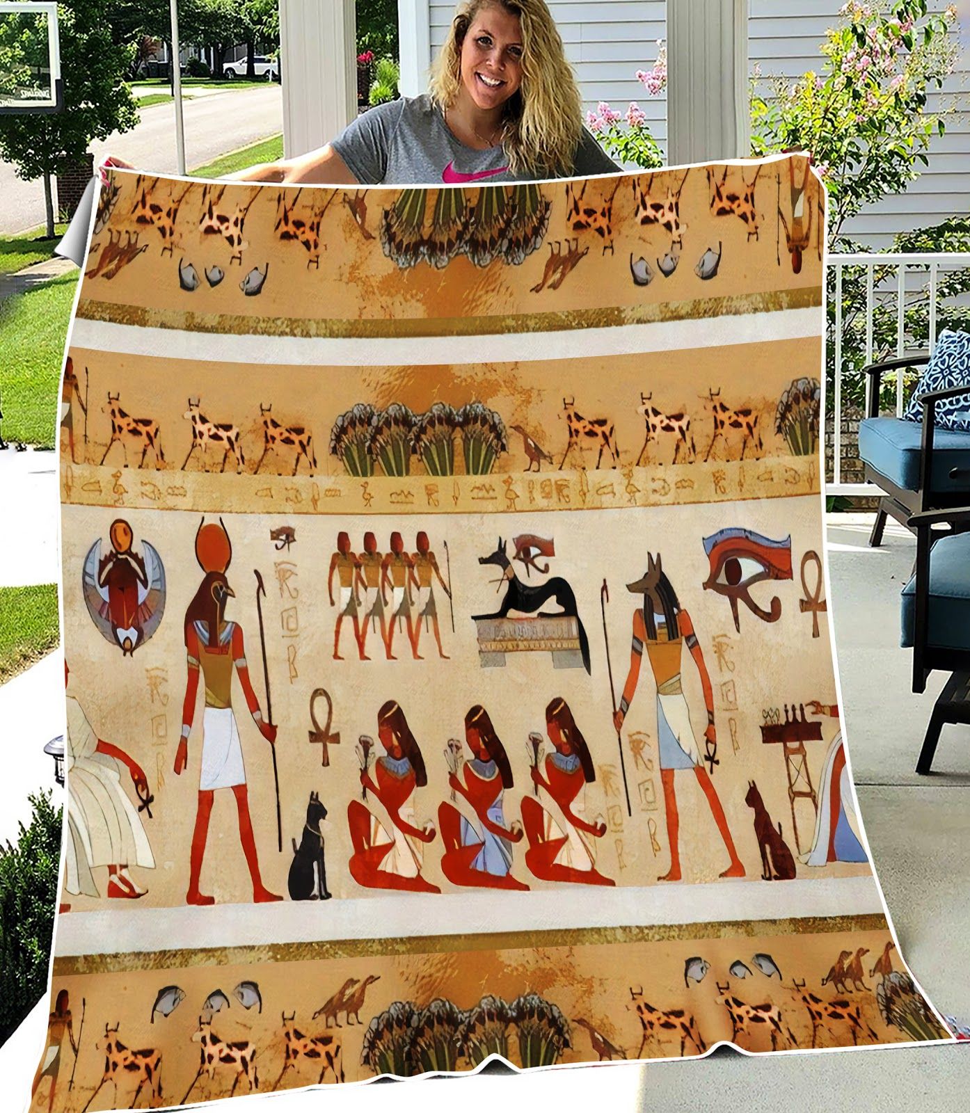 Ancient Egypt Fleece Blanket – AE1501