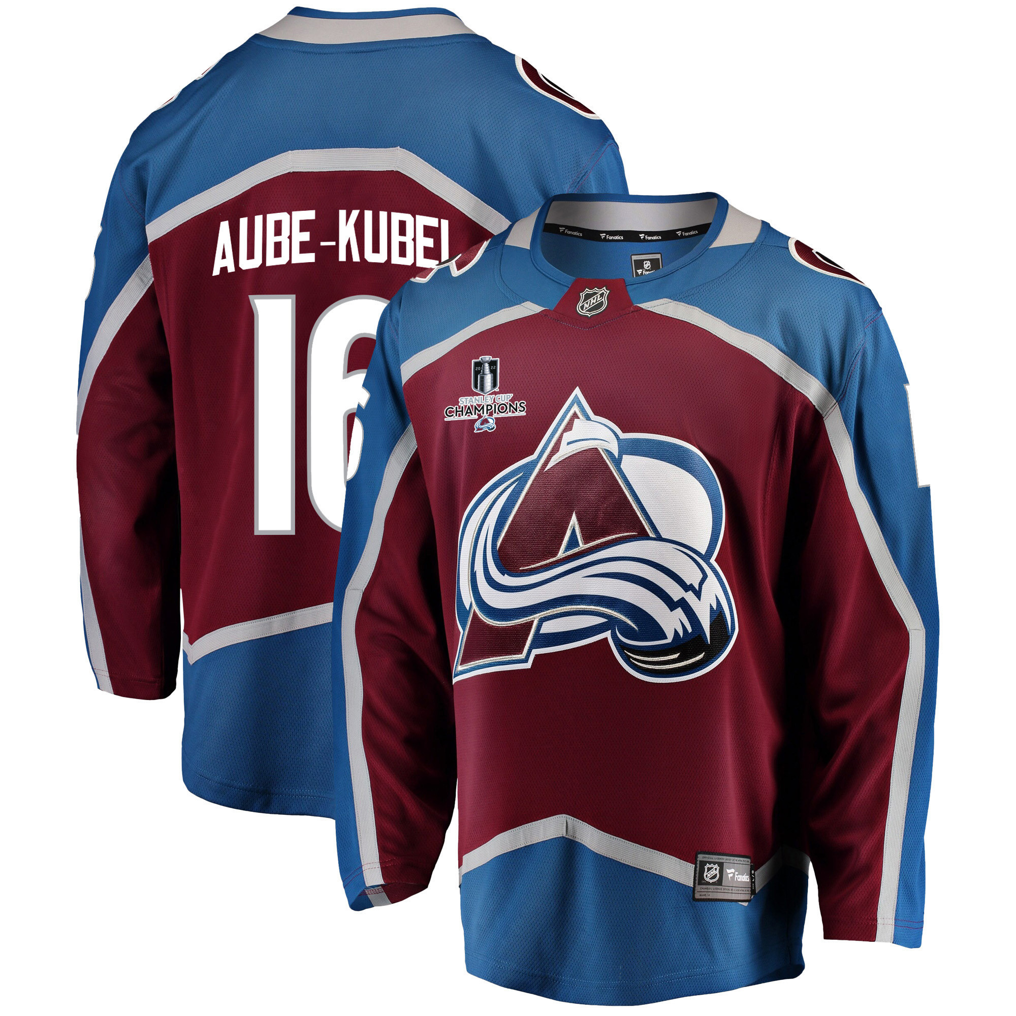 Colorado Avalanche Nicolas Aube-Kubel 16 Home 2022 Stanley Cup Champions Breakaway Men Jersey – Burgundy