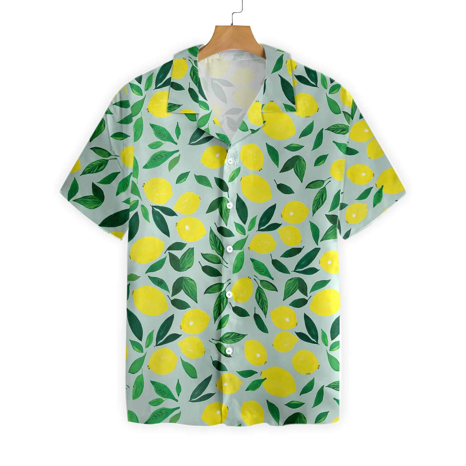 Tropical Lemon Leaves Hawaii Shirt Ha84539