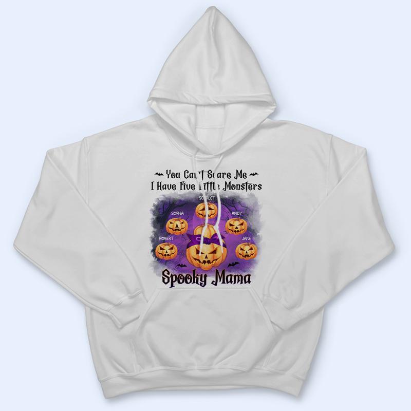 You Can’T Scare Me Skull Pumpkin Mother Halloween Gift For Mom – Personalized Custom Hoodie