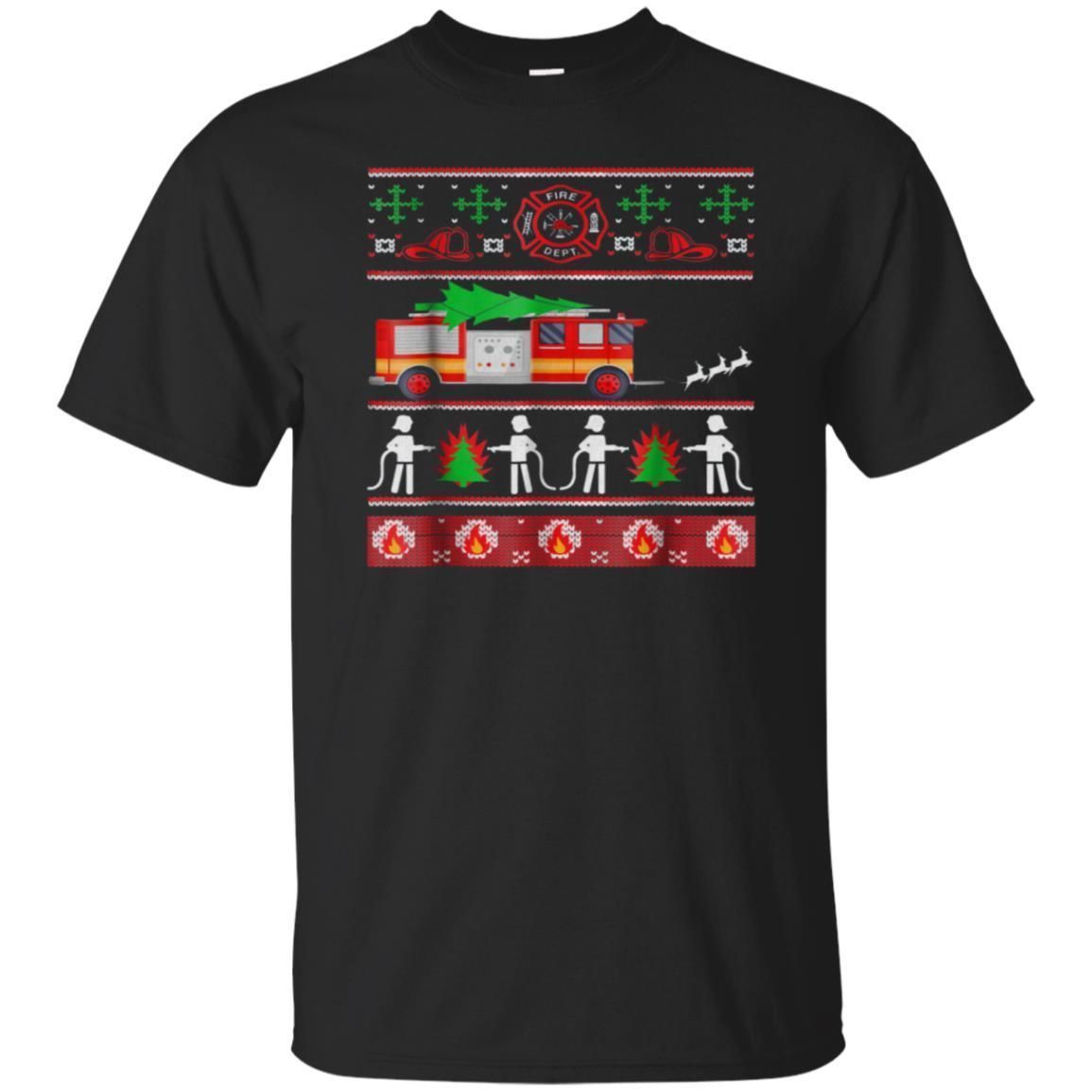 Check out this awesome Firefighter Ugly Christmas T Shirt