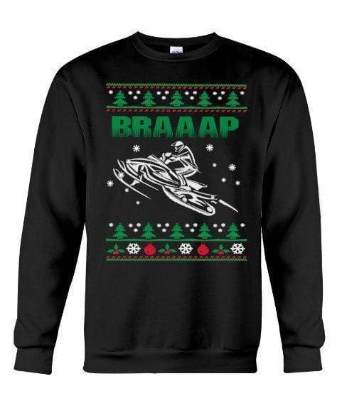 Braap Snowmobiling – Unisex – Sizes Small to 5XL Ugly Christmas Sweater