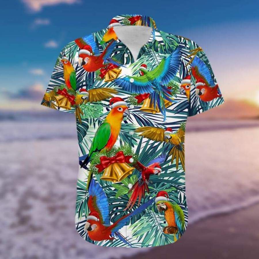 Parrot Christmas So Cute Unisex Hawaii Aloha Shirts Ha101815