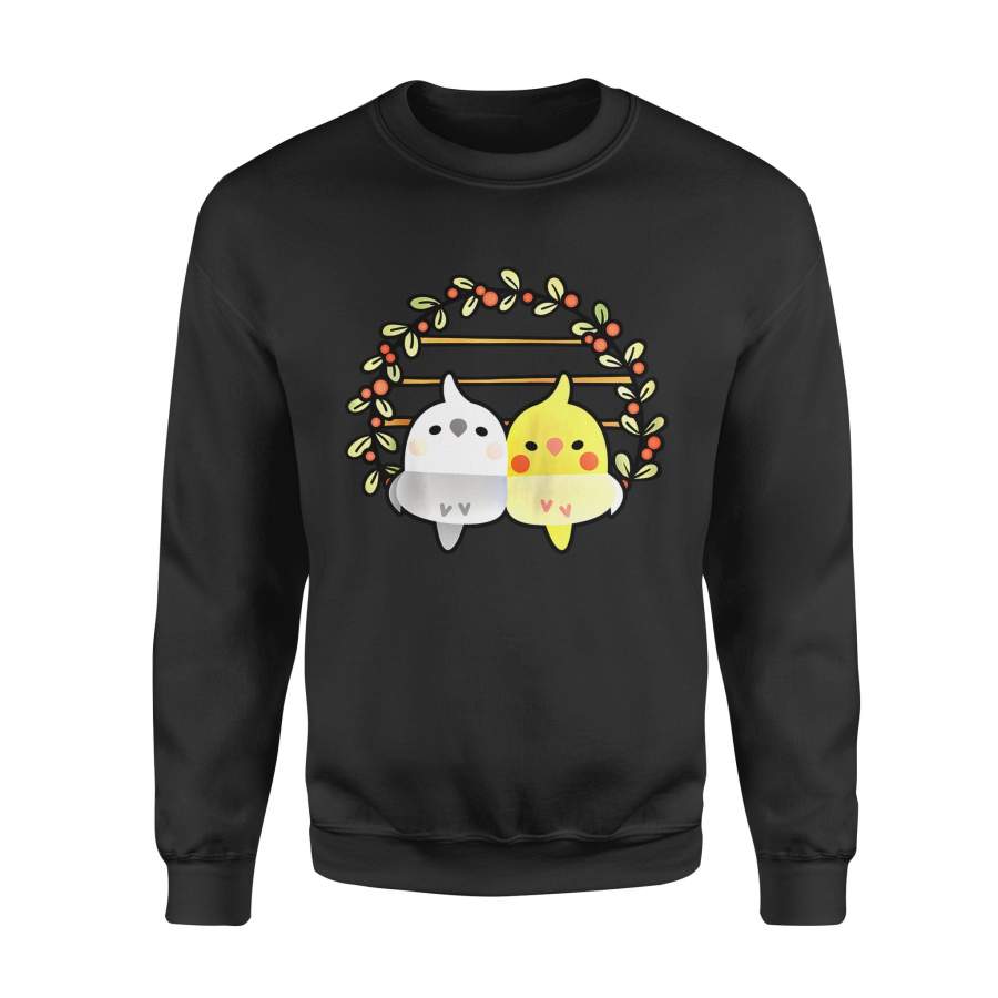 Animal gift idea Sweet Cockatiel Pair – Standard Fleece Sweatshirt