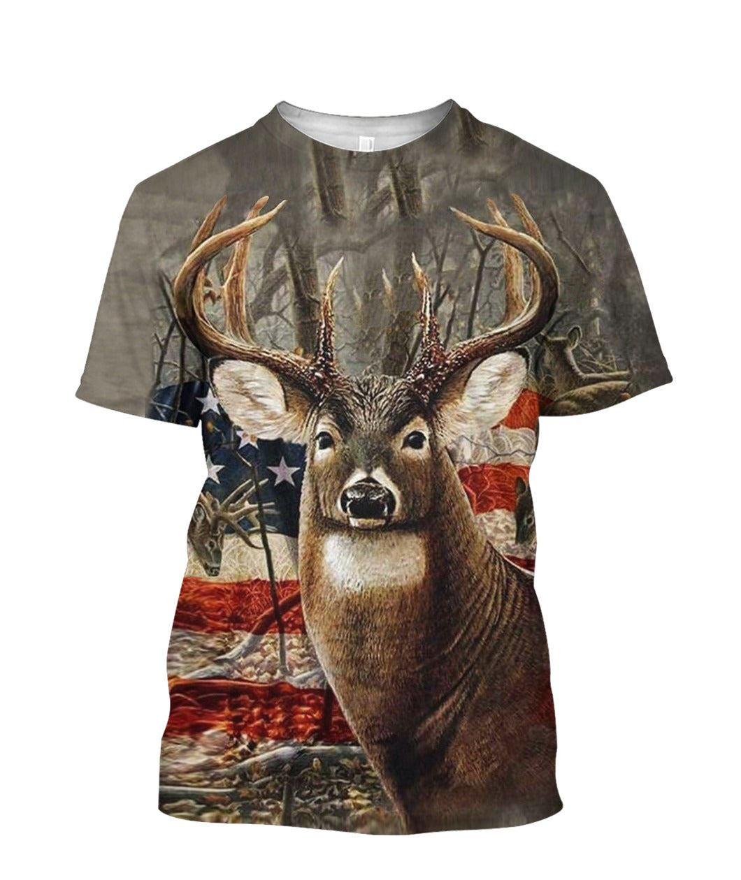 Oragontee American Camo Deer Hunting 3D All Over Print | For Men & Women | Adult | Ht2435