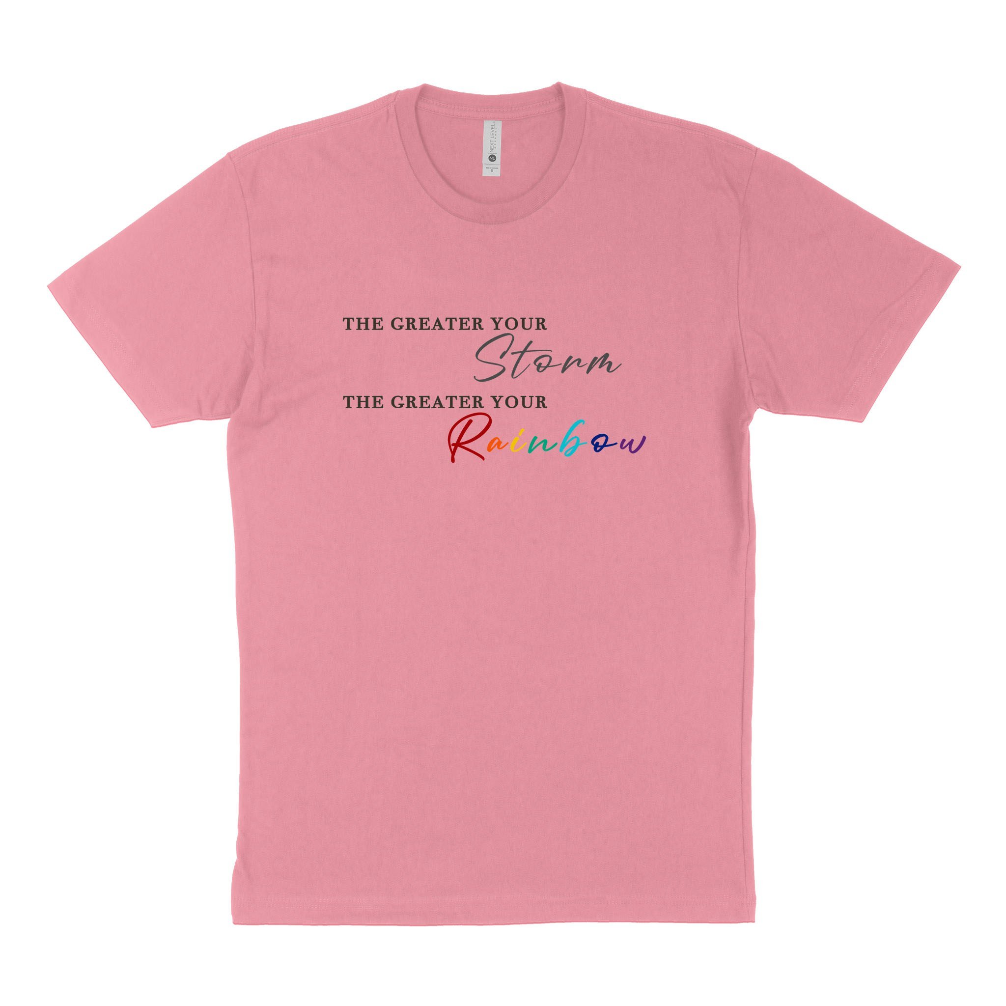 LGBT Unisex’s Graphic Tees, LGBT Fashion Designs, Graphic Unisex T-Shirt, Husband Wife Personalized Gifts, The Greater Your Rainbow Next Level 3600 Unisex T-Shirt