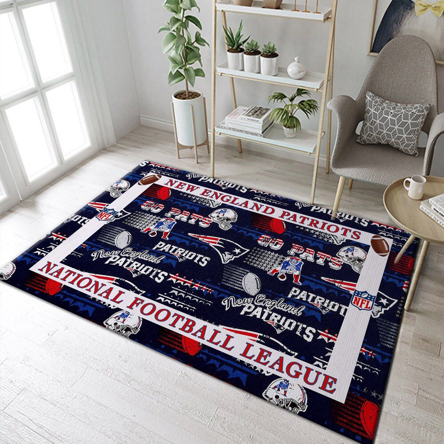 New England Patriots Area Rugs Living Room Carpet FN111110 Christmas Gift Floor Decor The US Decor