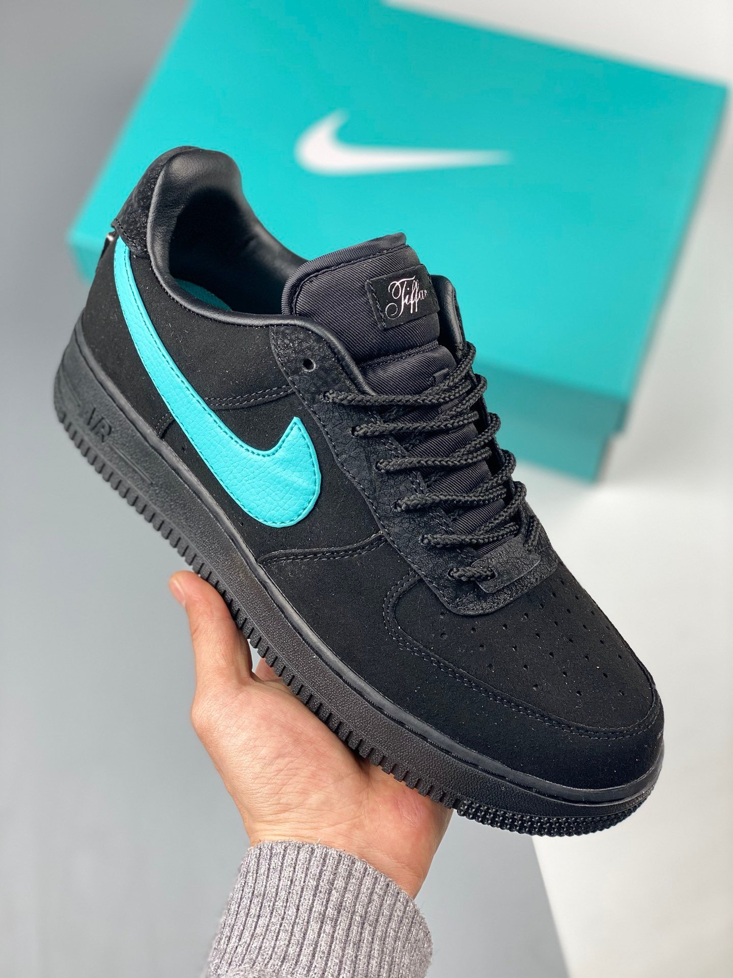 Tiff &#038 Co. x Nike Air Force 1 Low ‘1837’ Black Blue DZ1382-001 5338833