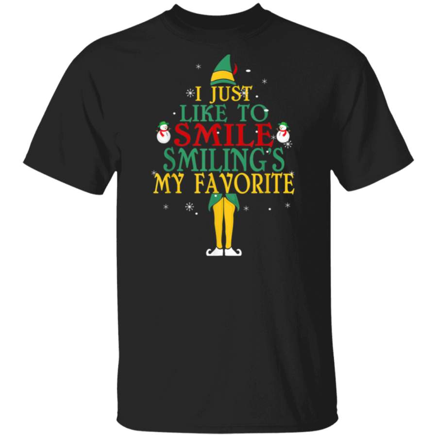 I Just Like To Smile Smiling’s My Favorite Christmas Gifts T-Shirt