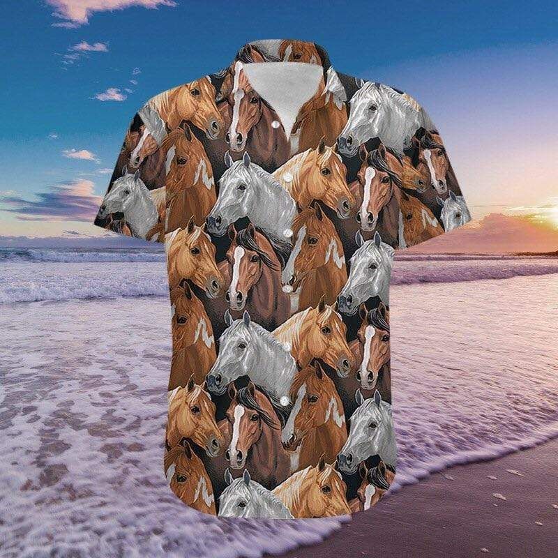 Horse Hawaii Aloha Shirts Ha43273