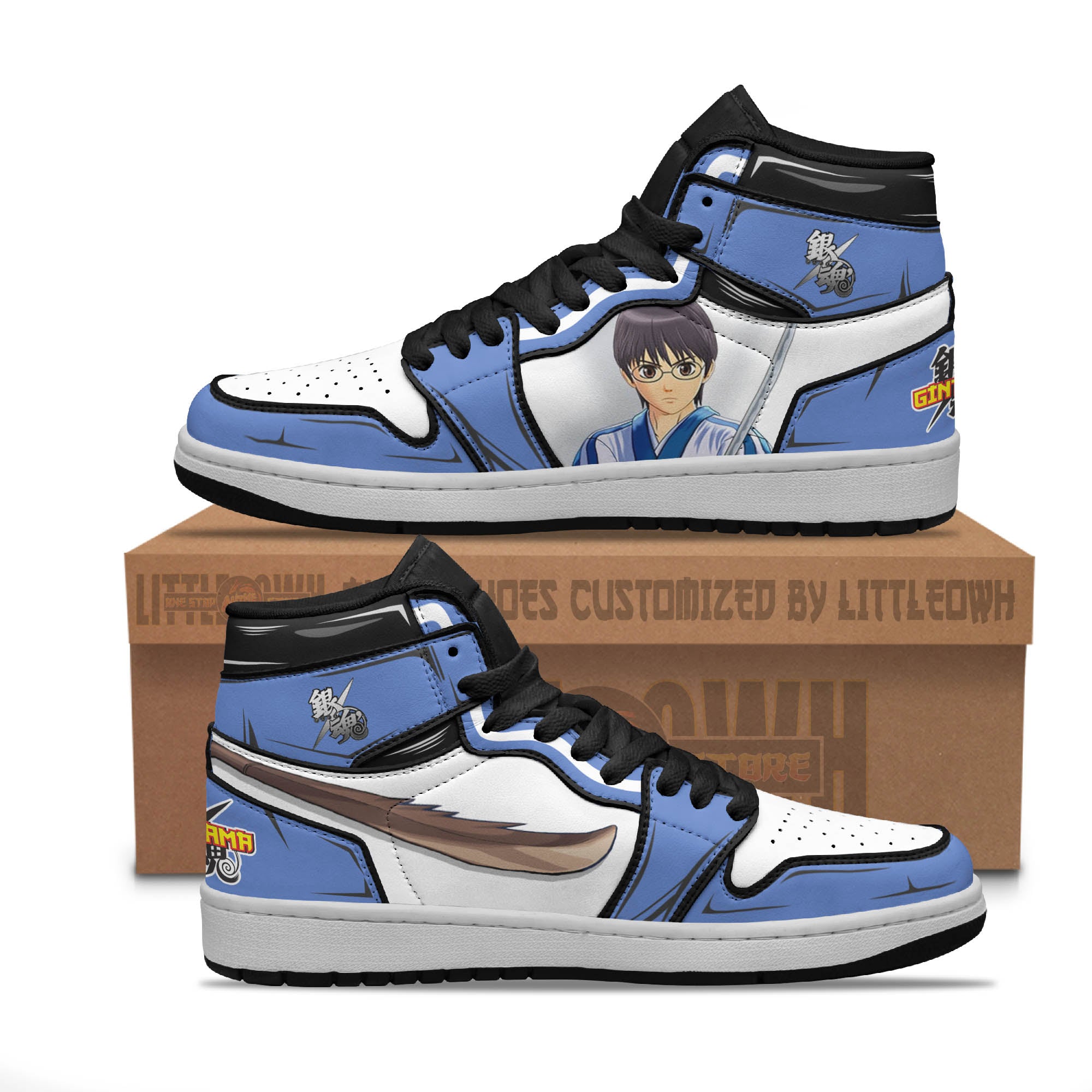 Shimura Shinpachi Anime Shoes Gintama Custom Sneakers