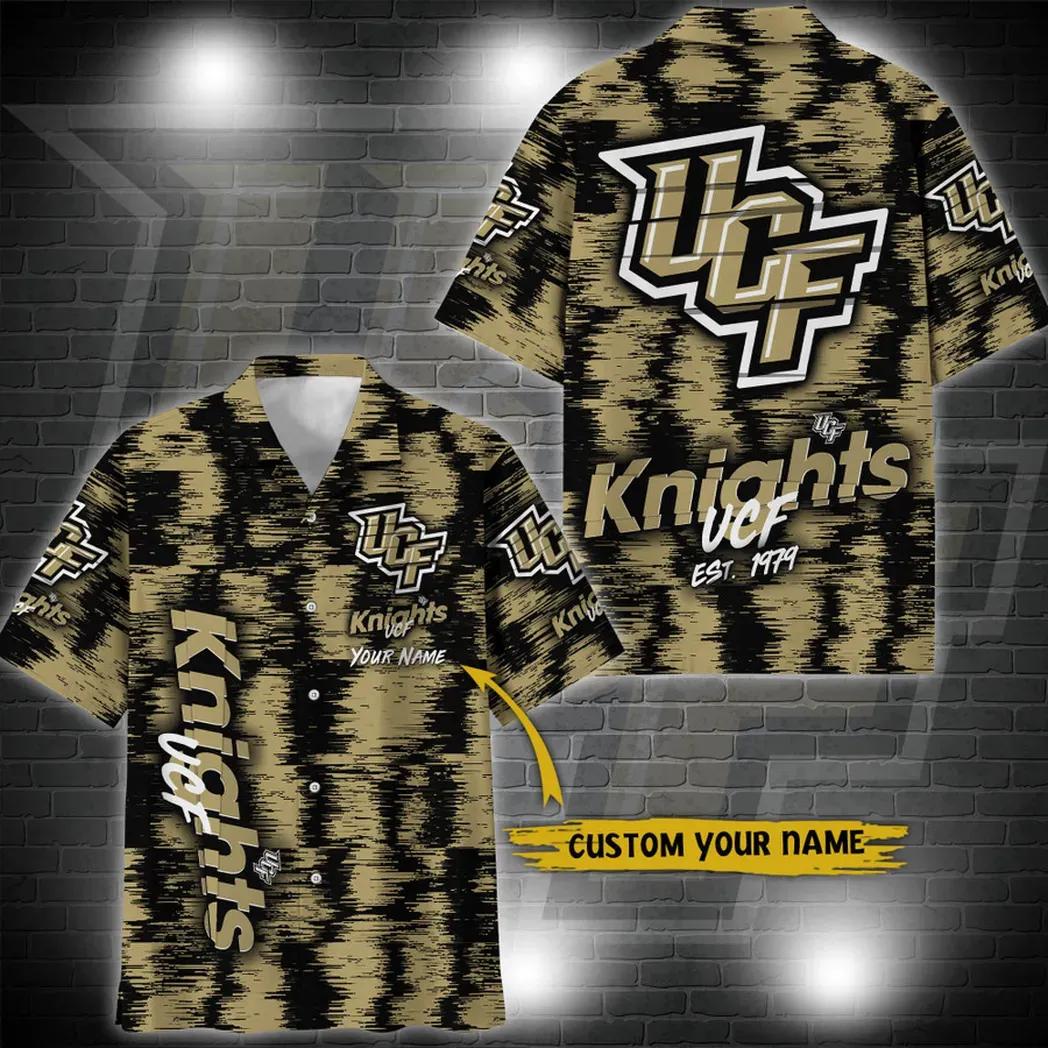 Ucf Knights Aloha Hawaiian Shirt Custom Your Name, Ncaa Hawaiian Shirt