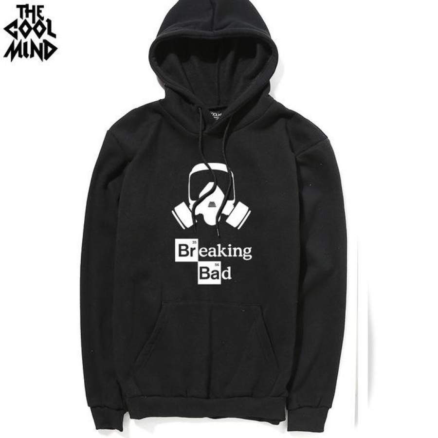 Casual Men thick fabric cotton blend hoodies casual fleece Breaking bad printed men sweatshirt