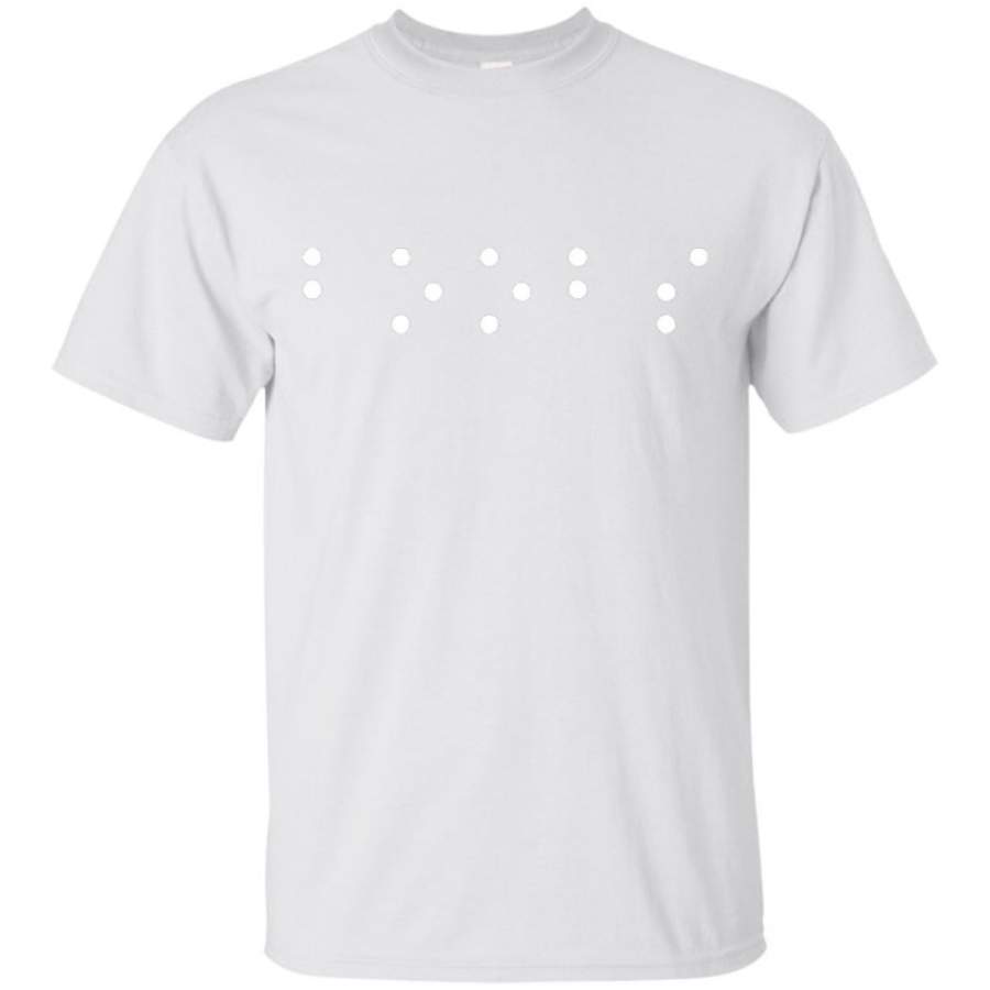 _quot_Boobs_quot_ written in contracted Braille t-shirt funny tshirt