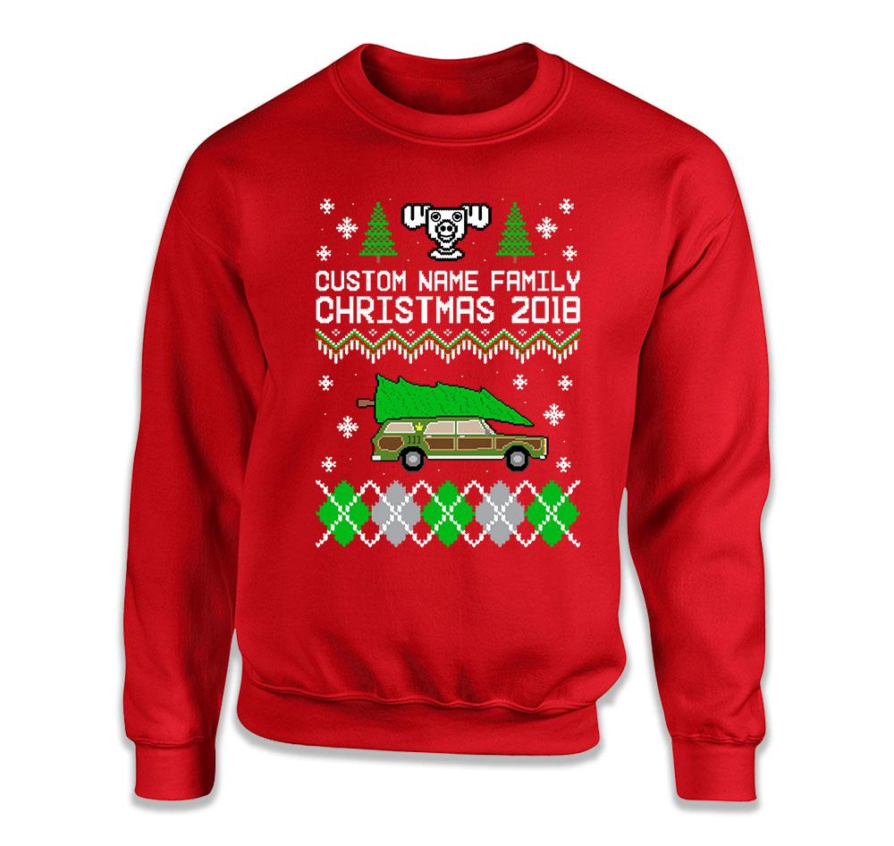 (Custom Name) Family Christmas Ugly Sweaters – FAT-574