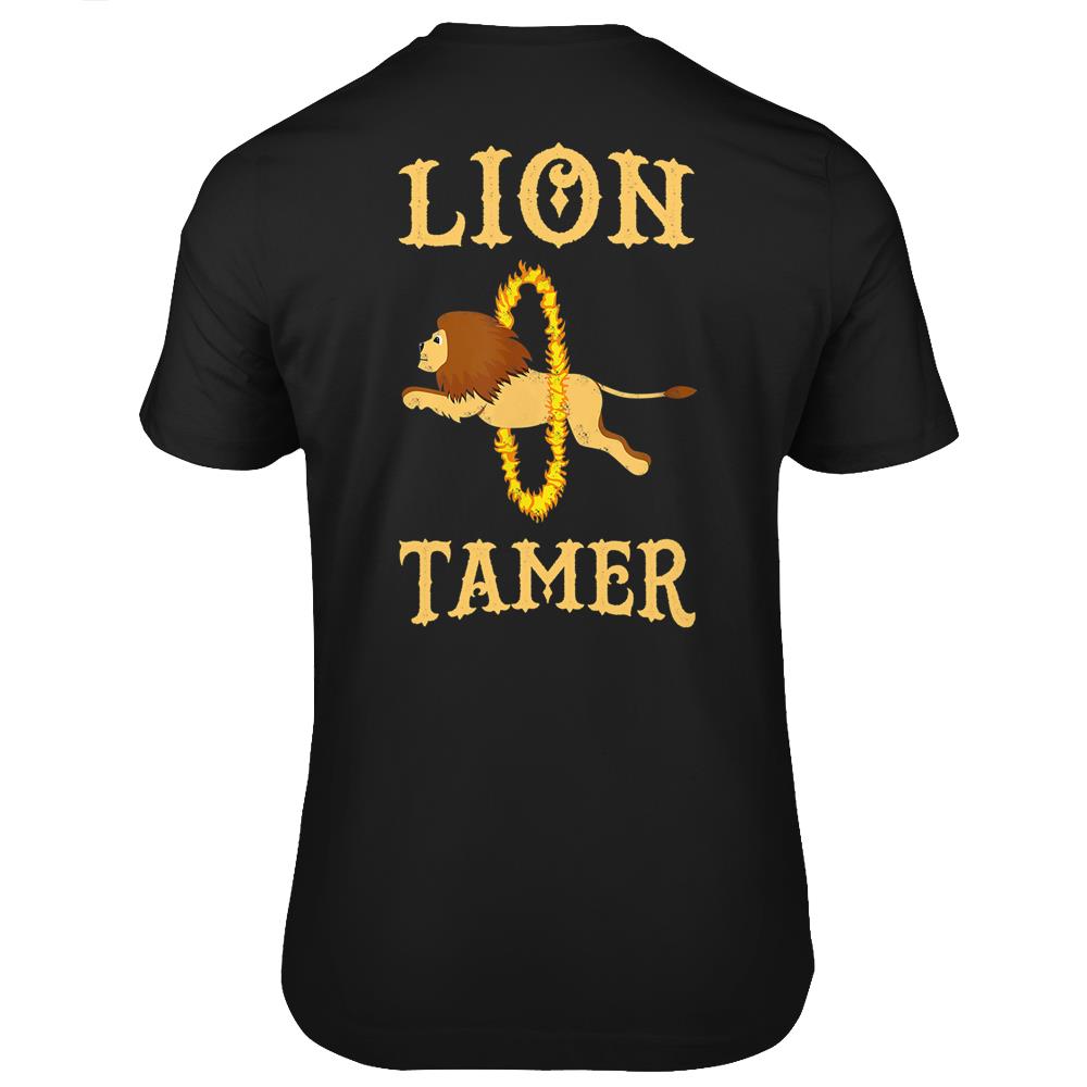 Vintage Lion Tamer Event Circus Staff Themed Birthday Party T Shirts Print On Back