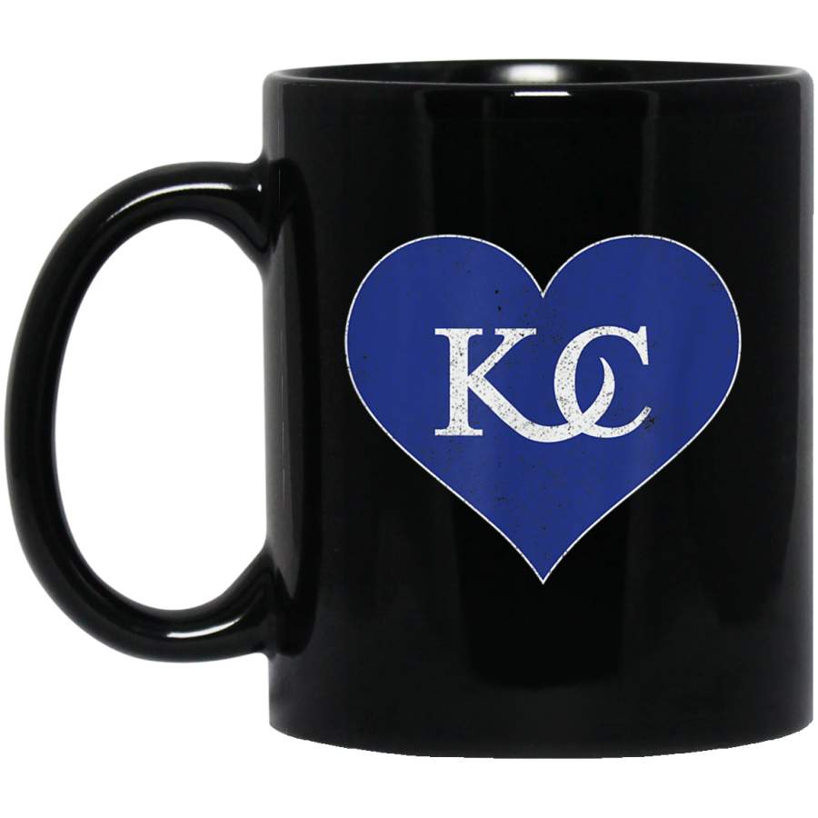 Vintage Kansas City Heart KC Football Lovers Mug