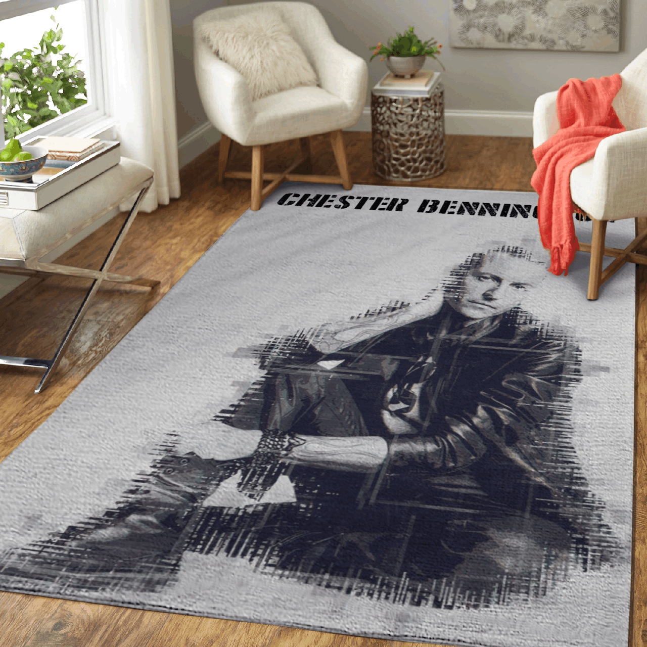 chester news papper – Music Artwork Art For Fans Area Rug Carpet