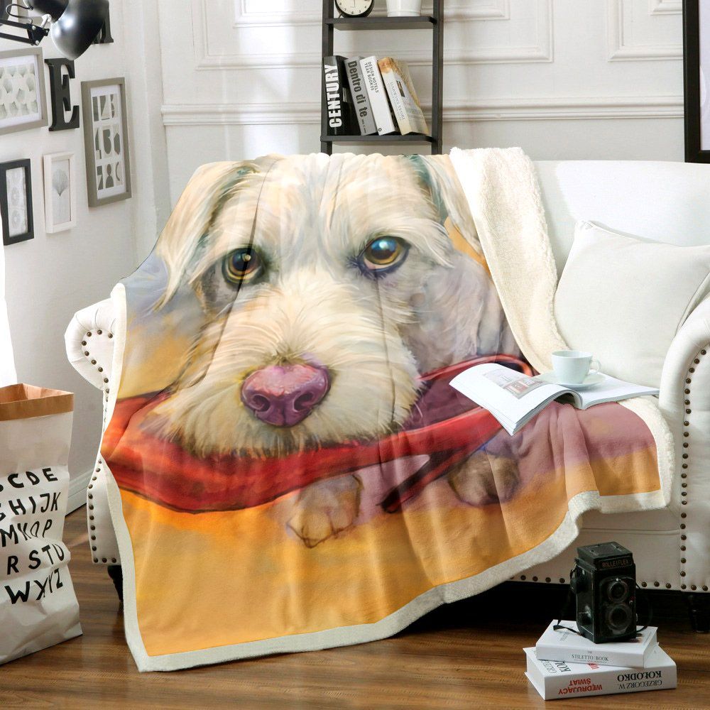 Puppy Aa1411168Tt Sherpa Fleece Blanket