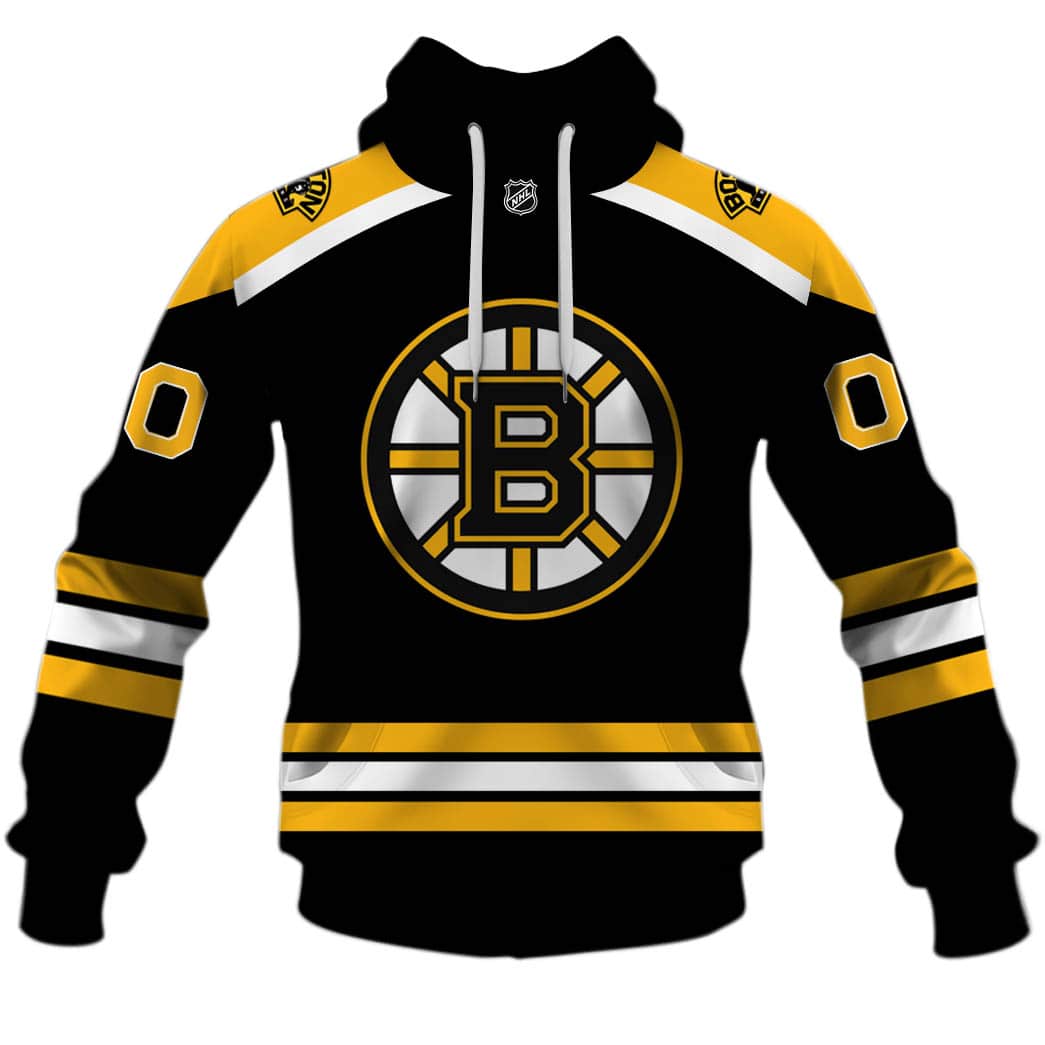 Personalize Boston Bruins 2020 Home Jersey Personalize Hoodie