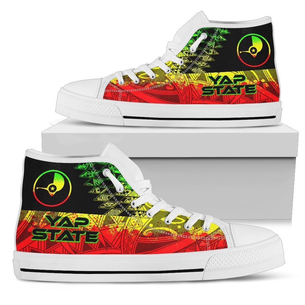 Yap State High Top Shoe - Reggage Color Symmetry Style - BN01