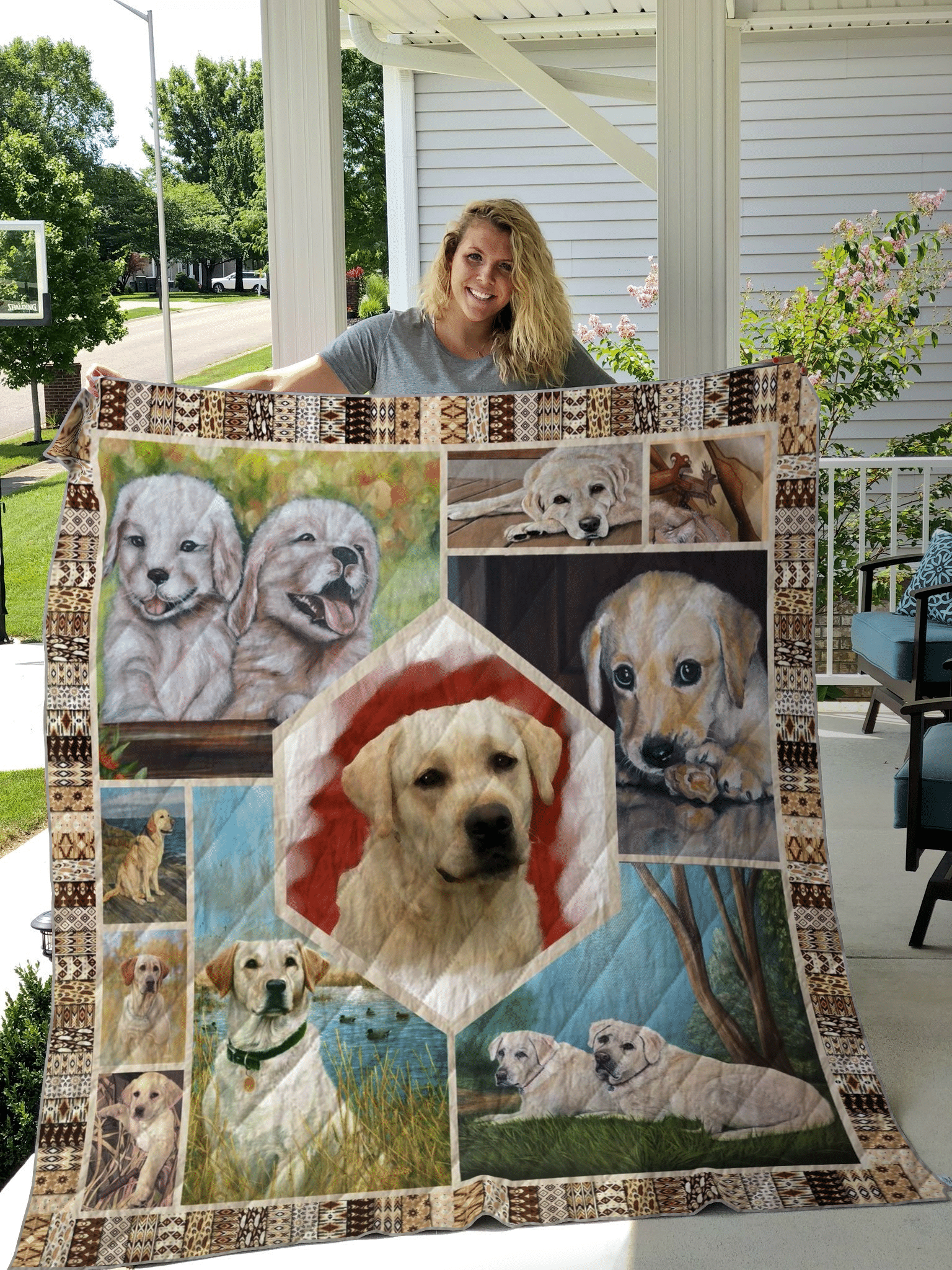 Labrador Quilt Blanket BBB081103NB Plumosu Store