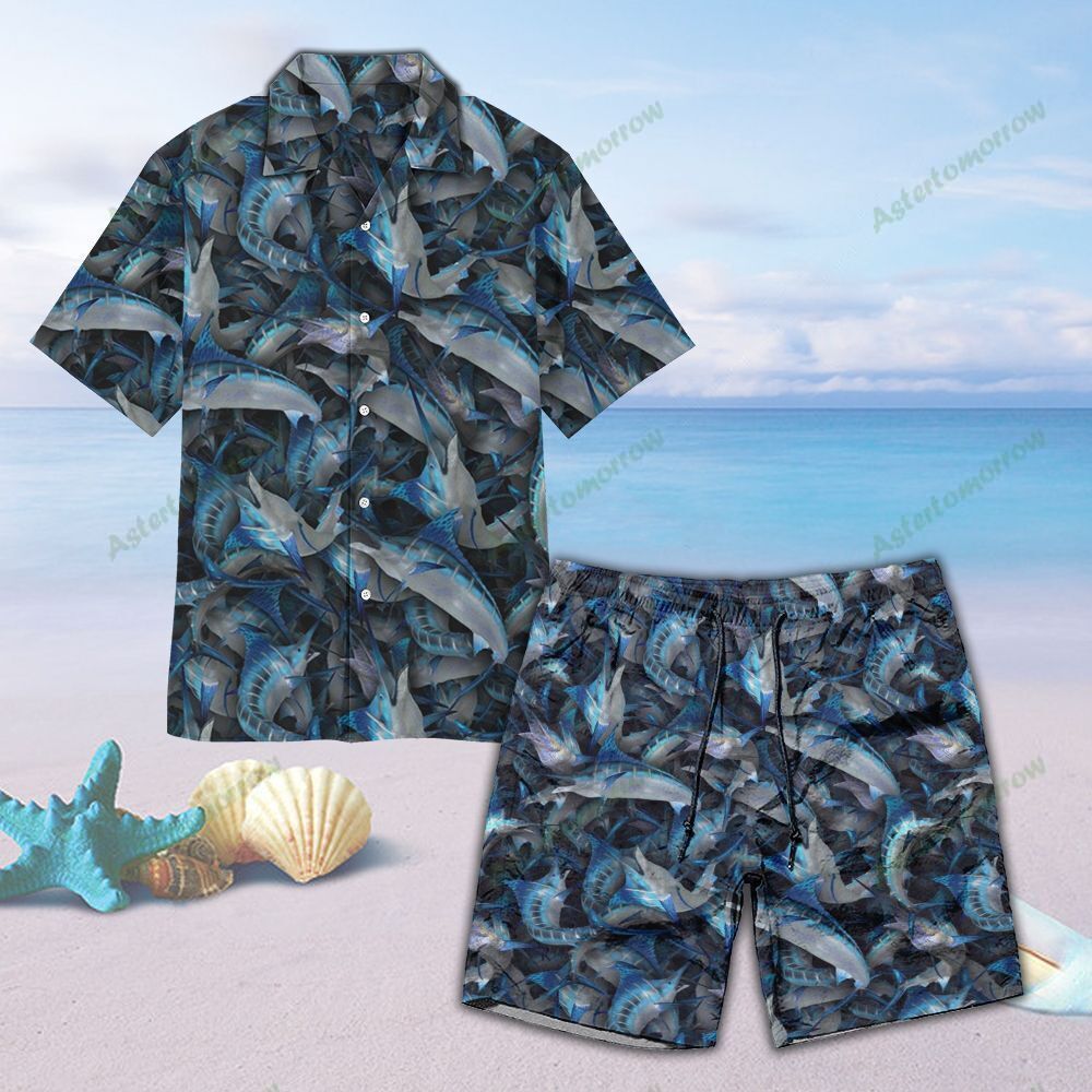 Blue Marlin Unisex Hawaiian Shirt Beach Sailfish Hawaiian Ha10826