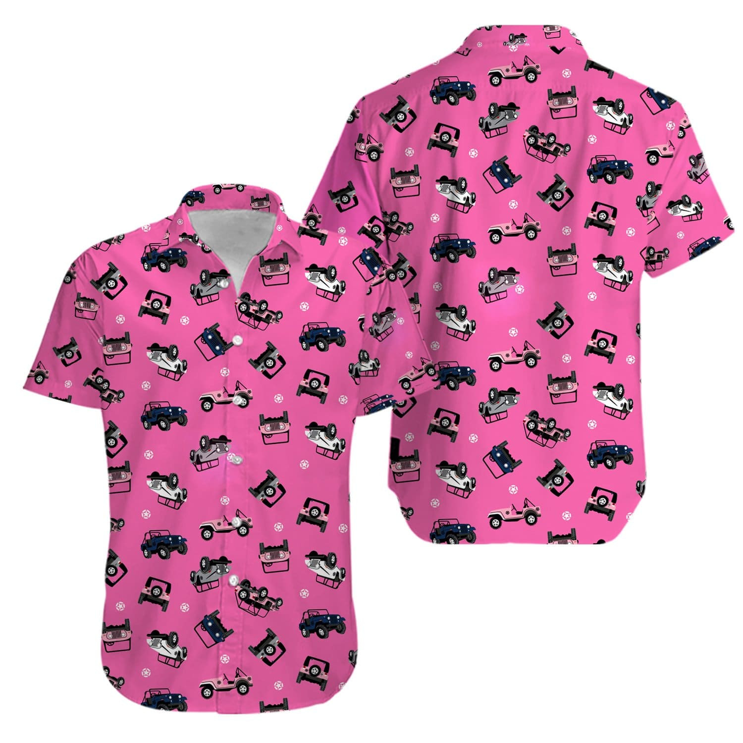 Jeep Life Pink Hawaii Aloha Shirts Kv Ha108052