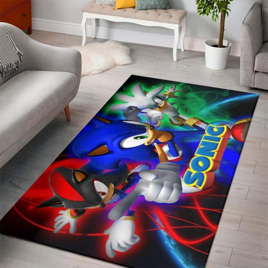 Sonic The Hedgehog FN200216 Gaming Area Rug – Floor Decor The US Decor