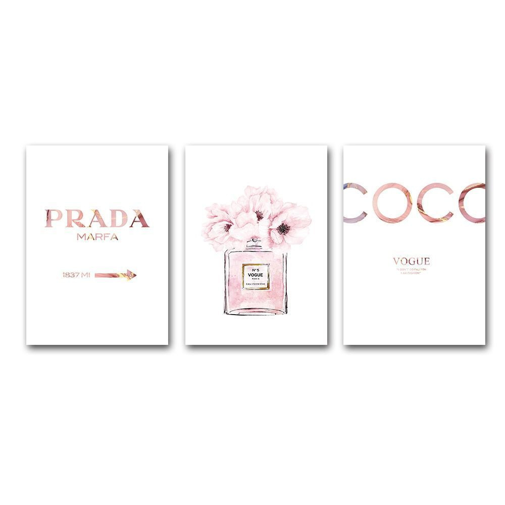 Fashion Poster Perfume Poster Canvas Painting Quotes Wall Art Posters ...