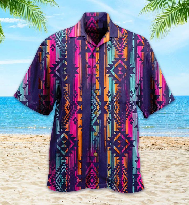 Indians Navajo Aztec Pendleton Tribal Native American Colorful Hawaii Shirt Ha57309