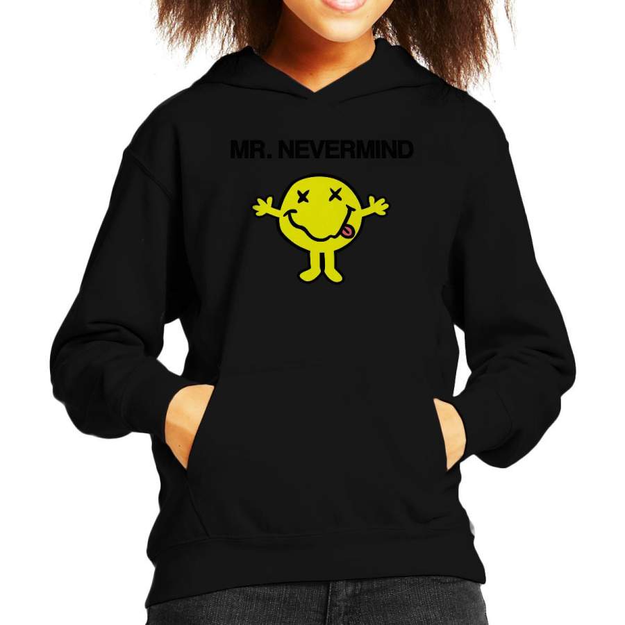 Mr Nevermind Nirvana Mr Men Kid’s Hooded Sweatshirt