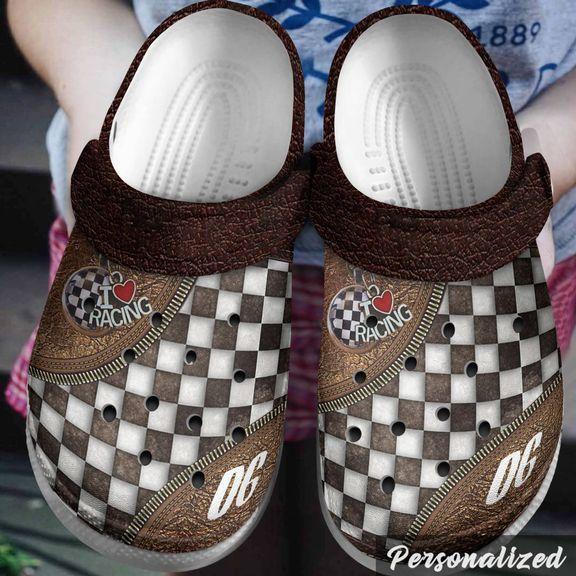 Racing Personalized Personalize Clog, Custom Name, Text, Fashion Style For Women, Men, Kid, Print 3D Racing Lovers