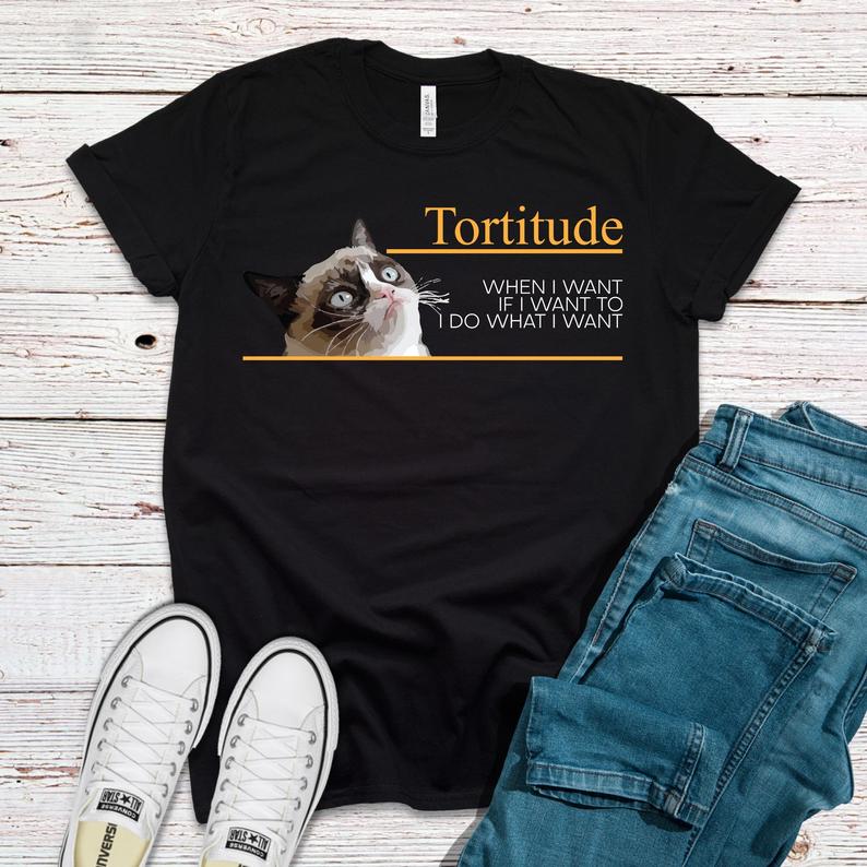 Tortitude Definition Cat Lover Shirt