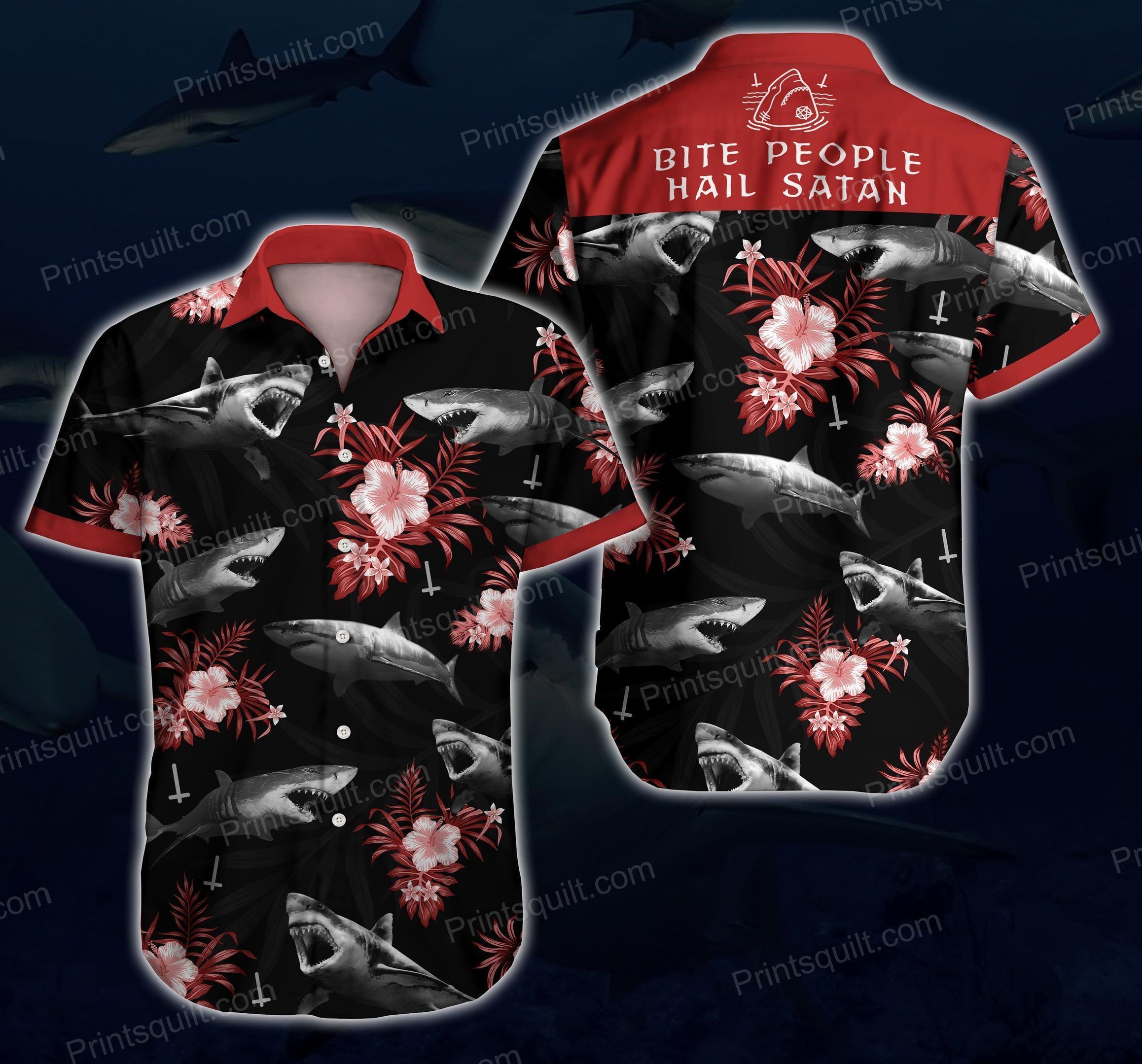 Beach Shirt Shark Lovers 3D Hawaii Shirt V4