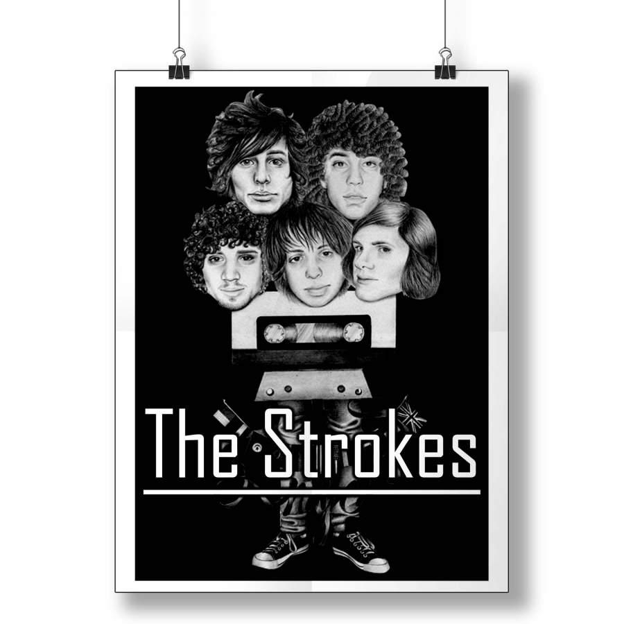 The Strokes Tour Poster Poster Art Design