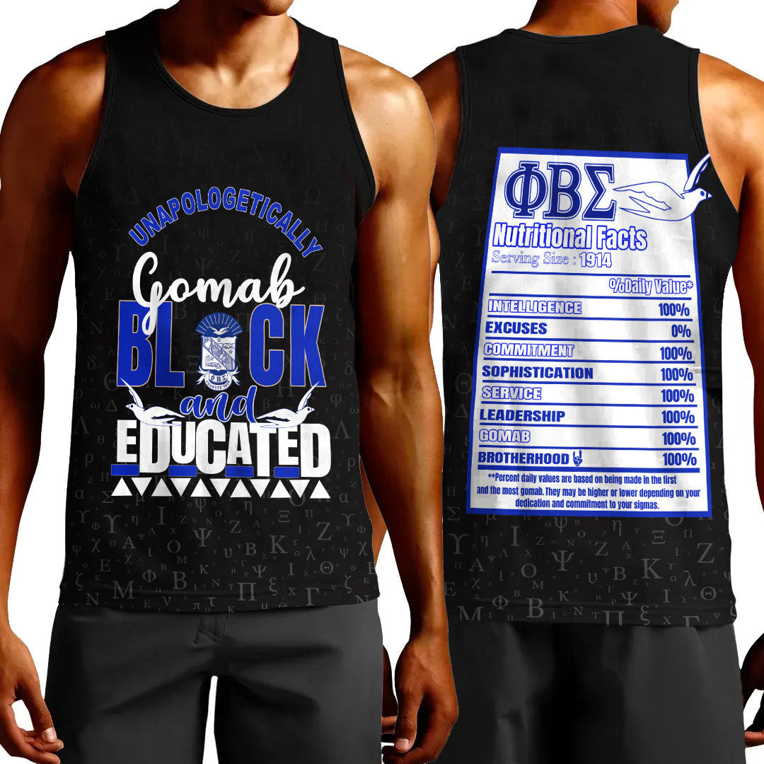 Africanzone Clothing – Phi Beta Sigma Tank Top A35