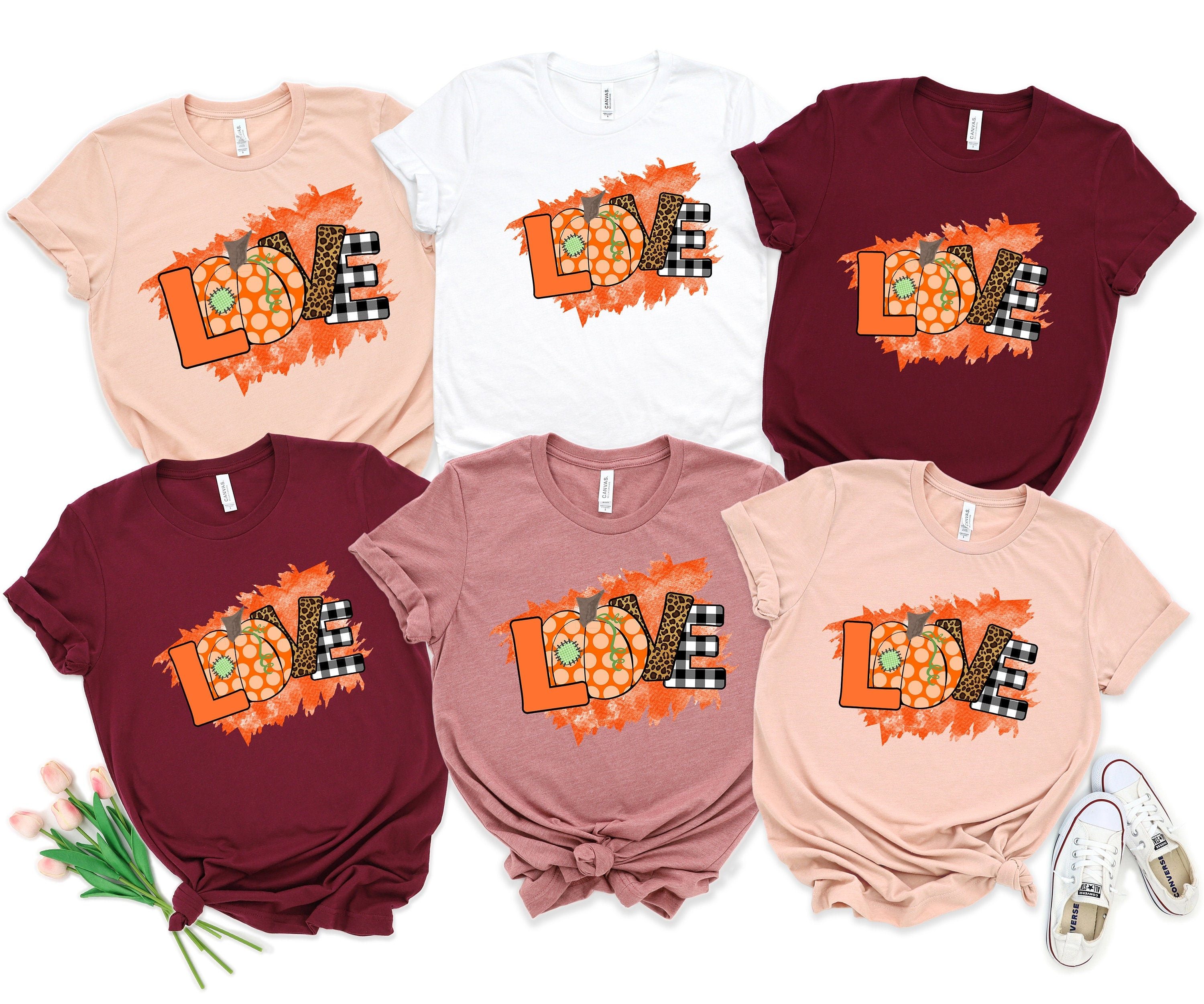 Fall Pumpkin Love,Leopard Print Fall Shirt, Watercolor Love Shirt ,Hello Pumpkin, Fall Vibes, Thanksgiving Shirt, Family Thanksgiving Shirt