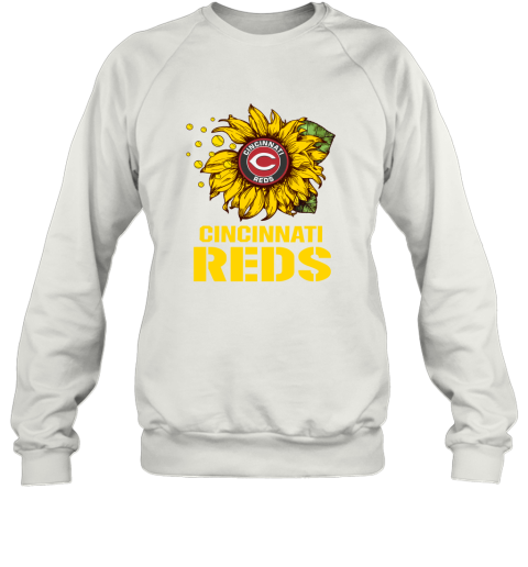 Cincinnati Reds Sunflower Baseball 2D Sweatshirt