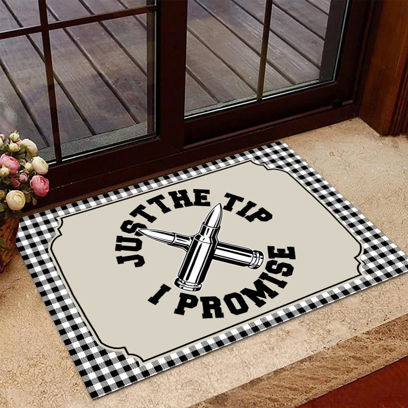 Veteran Doormat, Welcome Rug, Just The Tip I Promise Door Mats