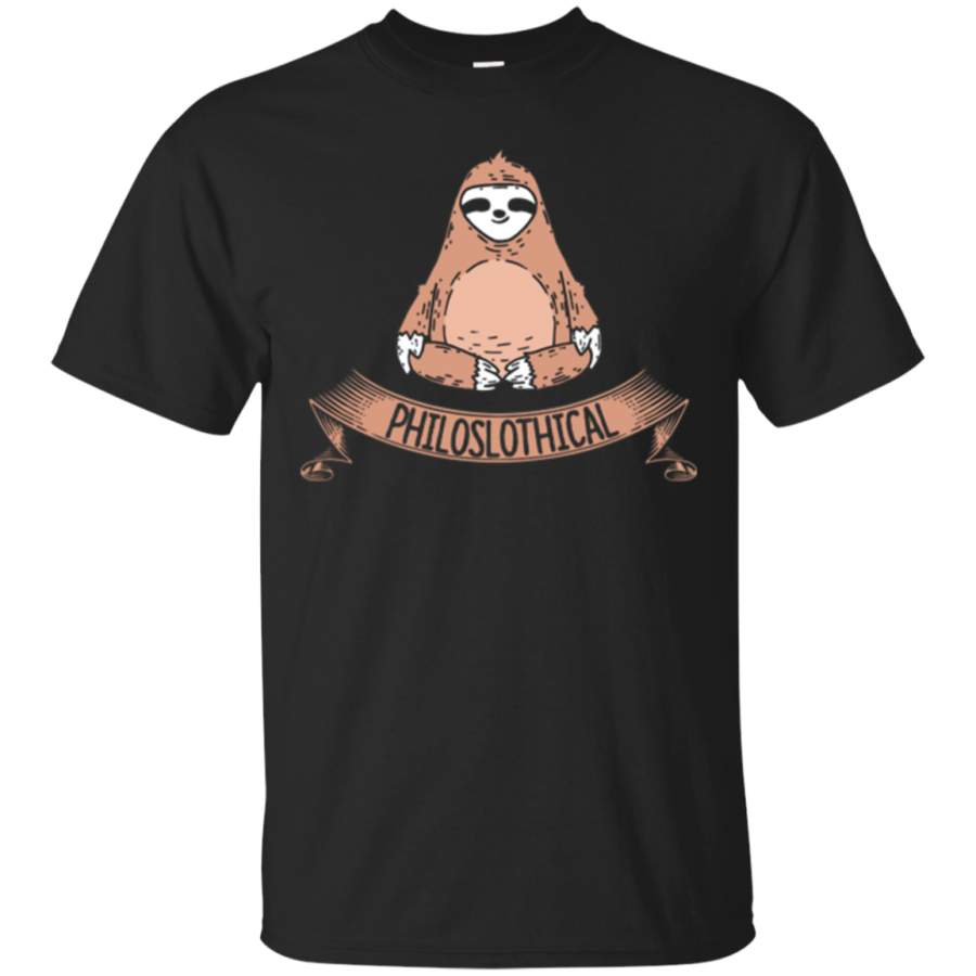 Philoslothical Philosophical Sloth T-Shirt | Fun Animal Pun